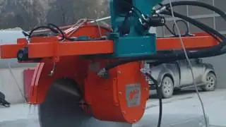 Oberau tunnel commissioning - first cut