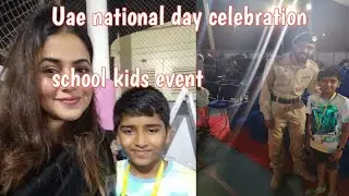 Uae National day celebration in kishan's school  Shamna kasim guest   dance  song  kids play area