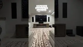 Dolby Atmos для потоковой передачи ТВ в подвальном помещении для медиа #шорты #ремонт #улучшениедома