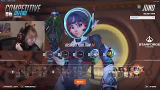 22K Heals! Aspen + Steve! Juno Overwatch 2 Gameplay Season 12 Top 500
