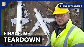 Dismantling a Retired Airbus A321 at ECube Wales