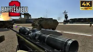 Battlefield 2 Project Reality Mod 50 vs 50 4k gameplay