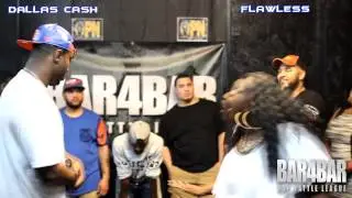 BAR4BAR RAP BATTLE LEAGUE PRESENTS - DALLAS CASH VS FLAWLESS