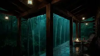 Tent in the Woods: Heavy Rain and Thunder for Camping Vibes