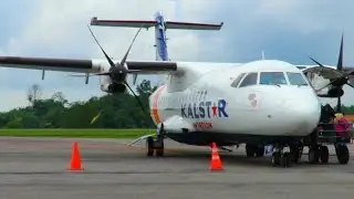 Penerbangan Pesawat Kalstar Aviation ATR 42-500 Rute Berau - Samarinda (Pesawat Terbang Indonesia)