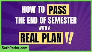 How to PASS at END of semester with a real plan! (ADHD, Executive Function tips)