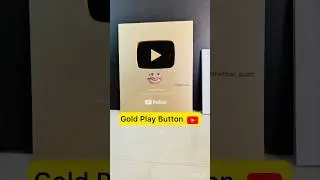 Gold Play Button 😍 | YouTube #shorts