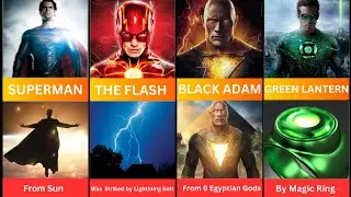 Comparison : How DC Superheroes got their powers [DCEU Characters] #dceu #dc