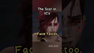 The Meaning in VI&rsquo;s Tatto Scar #arcane #vi #leagueoflegends #shorts