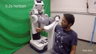 Deep Haptic Model Predictive Control for Robot-Assisted Dressing