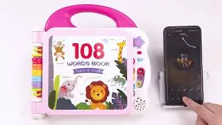 Touch and Learn 108 Words Book with Bluetooth Kids Learning Books