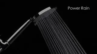 JUSTOWN 6 Settings High Pressure Shower Head Set with Shampoo Brush