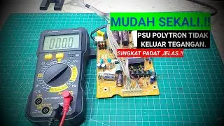 SANGAT MUDAH‼️Perbaikan Psu polytron tidak keluar tegangan.