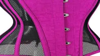 Sexy Mesh Corset Gothic Bustiers and Corsets Underbust Corselet Hourglass Waist Corset Slimming Wais