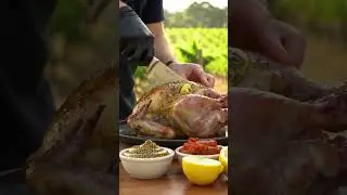 🍷🐓 French Country Roast Chicken 🥖 | Garlic Butter & Herbs de Provence | Smart Knife Carving