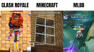 Ninja Santa Hohoho in Game... (Clash Royale VS Minecraft VS MLBB)