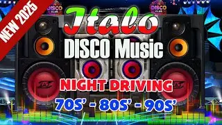 👉 Driving Music  RETRO DRIVE 2025 🚗 Ultimate Italo Disco Power Mix | Eurobeat Bass Test & Car Music