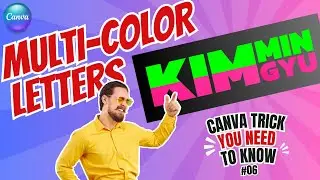 Canva Text Effect | Create Multicolor Text Layers in Canva Typography Design