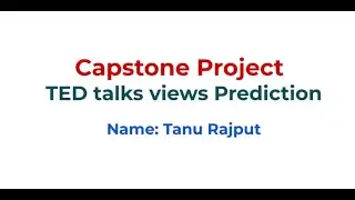 Ted Talks view prediction presentation video