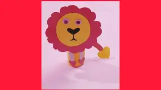 Diy Paper craft Funny Lion/King Lion Paper craft
