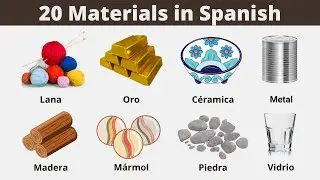 20 Materials vocabulary in Spanish with pictures!