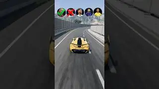 CR7 vs Messi vs Ramos vs Cornering Performance Test  - BeamNG.drive #beamngdrive #viralvideo #shorts