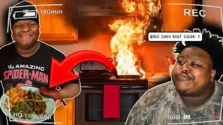 Cricket Tries To Cook CJ A 5 Star Meal!! (ITS HIS FIRST TIME EVER COOKING)