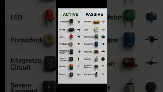 Active and Passive Electronics Component Active vs Passive Component in Electronics#shorts#short