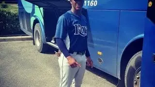 Infielder Alfredo Balbuena signed in 2015 by the Tampa Bay Rays