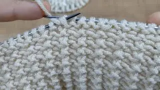 YAPIMI ÇOK KOLAY İKİ ŞİŞ YELEK HIRKA ÖRGÜ MODELİ #KNİTTİNG #DİY #CROCHET 