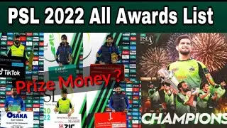 PSL 2022 Final All Awards List & Prize Money | PSL 7 Player of the tournament | PSL 7 Final