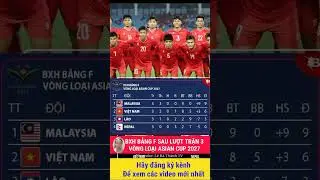 Việt Nam vs Nepal. Bảng xếp hạng bảng F sau lượt trận 3 v&ograve;ng loại Asian cup 2027 #vietnamvsnepal