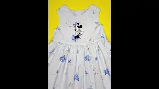 Vintage Minnie Mouse The Disney Store Sleeveless Dress Girls 4 5 Embroidered vtg