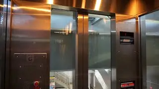 Scenic Dover holeless hydraulic elevator @ AirTrain Newark Terminal C Station, Newark, NJ