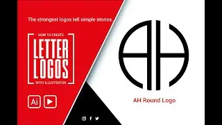 AH Letter Logo| Beginner to Pro: Learn How to Create Stunning Letter Logos | Illustrator Expert Tips