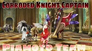 Corroded Knight Captain Vs Team Piamoto (1h-Knuckles , 2Mercenaries &1 Pet) //Toram Online