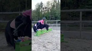 FAILS💥 Ella and Black😂 #shorts #horse #pony