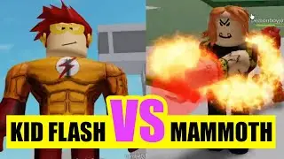Teen Titans Battleground Show Down: Kid Flash Vs Mammoth [A RobloxFather Son Battle To The Death]