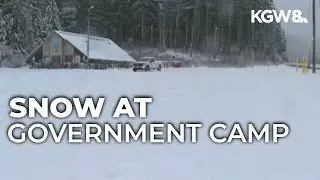 Snowfall arrives on Mount Hood after delayed start to ski season