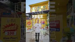 Free Aloo Puri Offer🤩#udaipur #foddielover #udaipurites #foodblogger #freeoffer #newlyopened #share