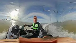 wavefoiling jetski tow-in with vr-i 360 action cam