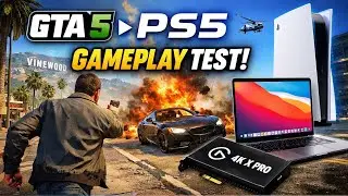 GTA 5 PS5 Gameplay Test | Elgato 4K X Pro on MacBook Air M3 | Audio & Video Check