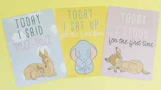 Disney Baby Milestone Cards - Disney Magical Beginnings | Funstra