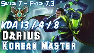 DARIUS KOREAN MASTER vs JAYCE Top - Patch 7.3 KR Ranked