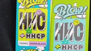 BLOW HHC + HHCP VAPE PENS 1mg. SWEET MANGO INDICA CANNABIS STRAIN.