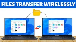 How To Transfer Files Between Two Laptops Wireless 🛜 Laptop To Laptop Transfer Files Wirelessly