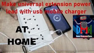make universal extension power lead with usb mobile charger