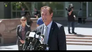 District Attorney Nathan Hochman addresses the media about the Menendez Case