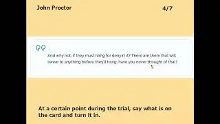 Teaching The Crucible  -- Mock Trial 2