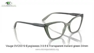 Vouge 0VO5519 Eyeglasses 3 0 8 6 Transparent mallard green 54mm